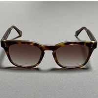 展示品渡し ★新品★ MADE IN ITALY製 SARAGHINA MICHELANGELO 26-MUN サングラス ダークブラウンべっ甲柄 ブラウンレンズ