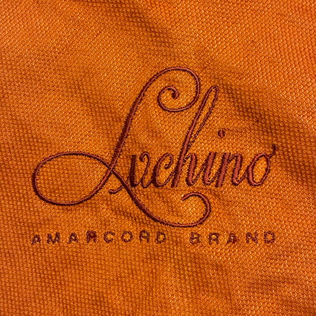 MADE IN ITALY製 Luchino リネンコットン テーラードジャケット オレンジ 46サイズ