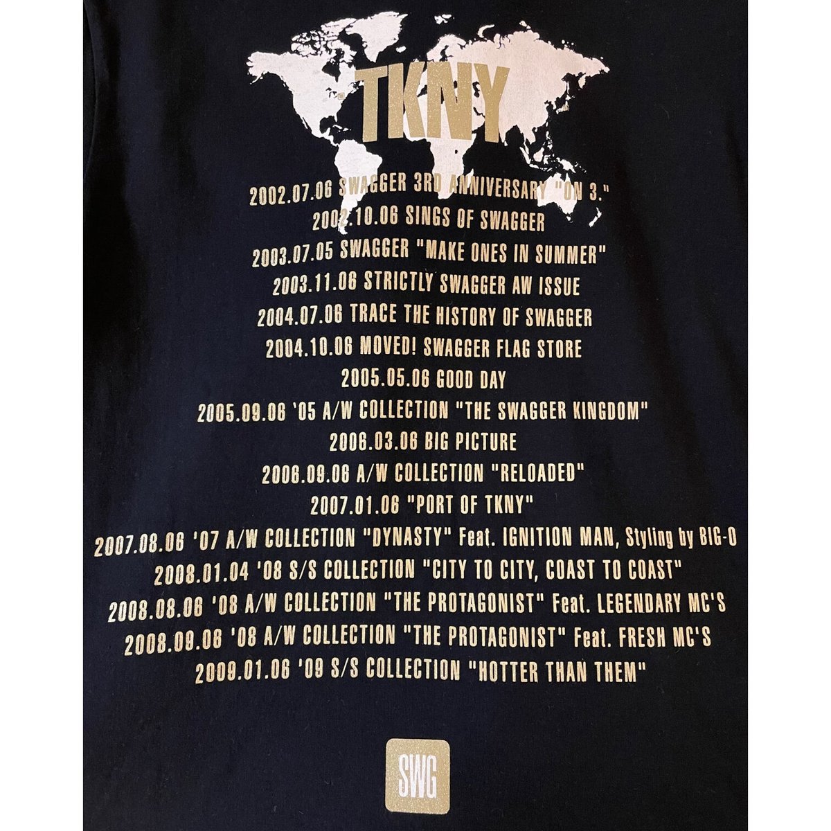 レア MADE IN JAPAN製 SWAGGER 10周年記念プリントTシャツ ブラック L...