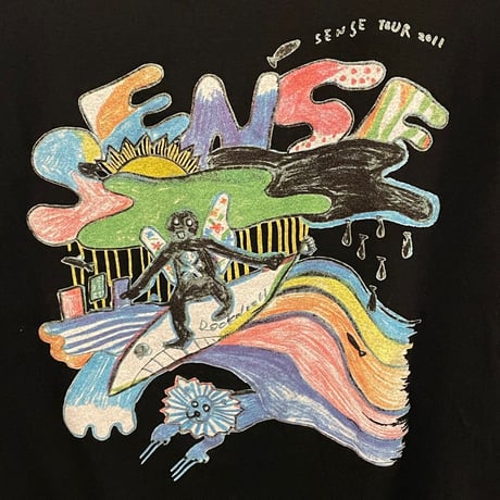 MADE IN JAPAN製 Mr.Children SENSE TOUR 2011 オーガニックコットンプリントTシャツ ブラック Lサイズ