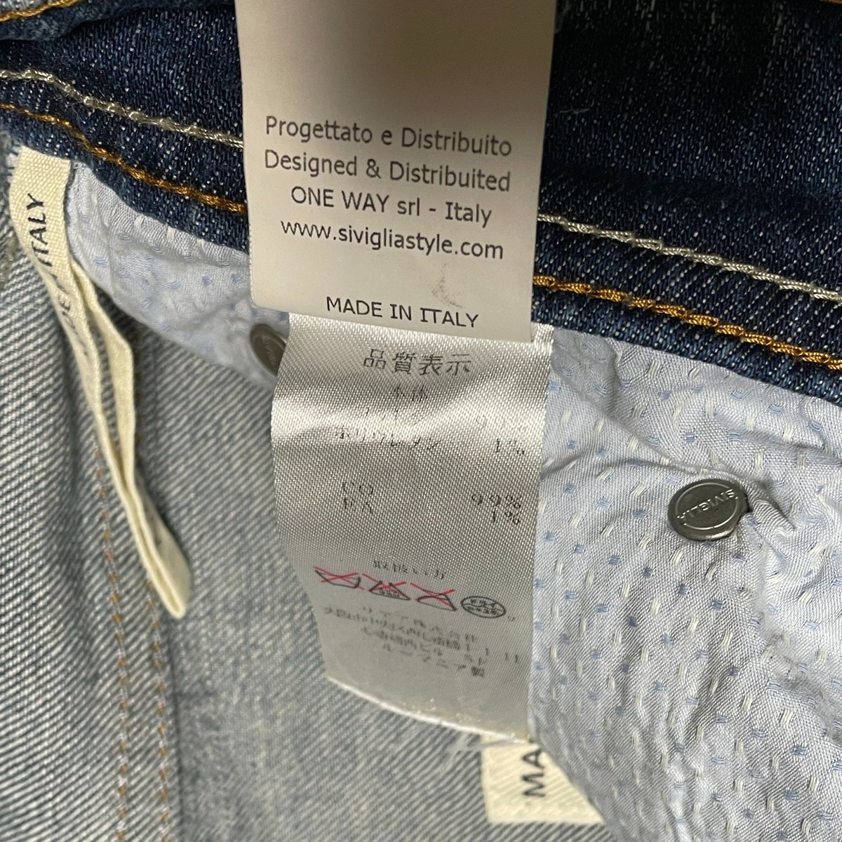 MADE IN ITALY製 SIVIGLIA デニムパンツ インディゴ W30サイズ MADE IN ITALY製 SIVIGLIA デニムパンツ インディゴ W30サイズ