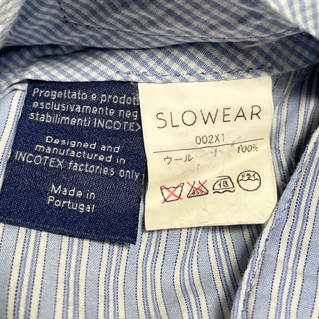 MADE IN PORTUGAL製 International Gallery BEAMS × INCOTEX SUPER 100's ウールスラックス チャコールグレー 46サイズ