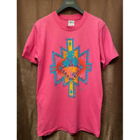 希少 MADE IN USA製 80s～90s ONEITA POWER/50 プリントTシャツ ピンク Lサイズ