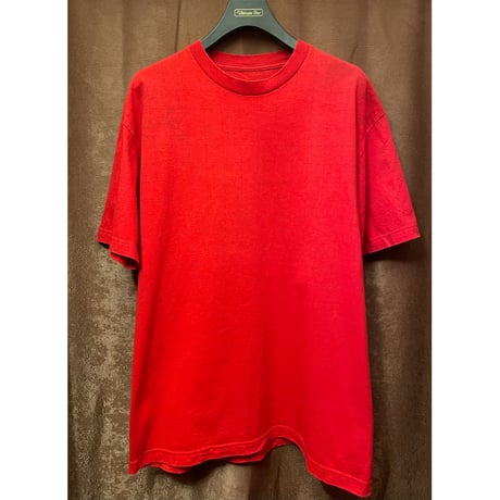 ROC STAR 総柄プリントTシャツ レッド Lサイズ