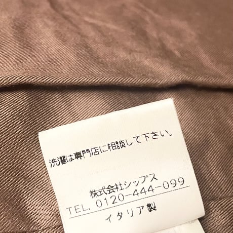 【SHIPS 取り扱い】 MADE IN ITALY製 GRIFONI ラムレザーテーラードジャケット ブラウン 44サイズ