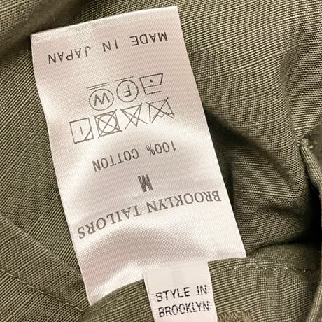 MADE IN JAPAN製 BKT by BROOKLYN TAILORS コットンテーラードジャケット モスグリーン Mサイズ