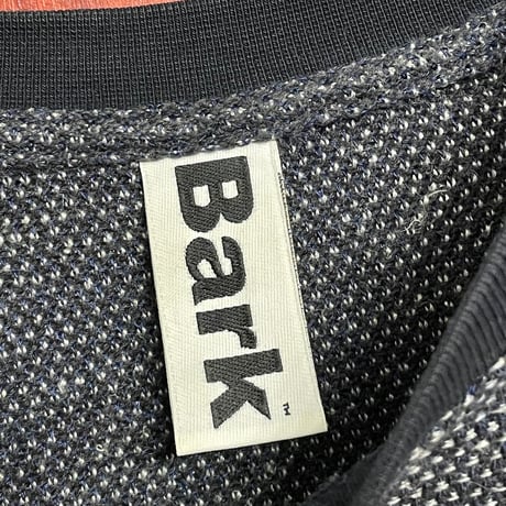 MADE IN ITALY製 Bark 長袖リネン混ニットカットソー ネイビー XSサイズ