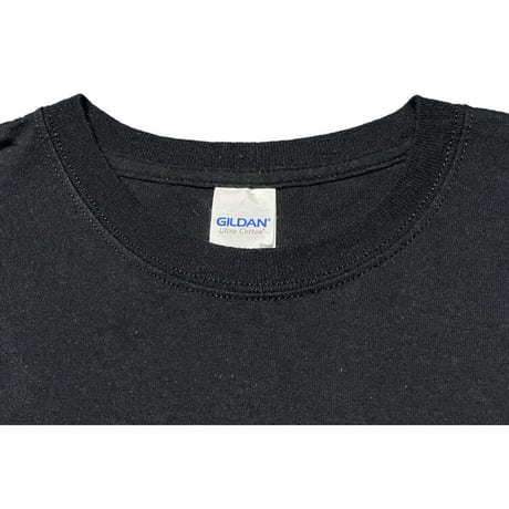 AIR JORDANモチーフ 半袖ロゴTシャツ GILDANボディ ブラック Mサイズ