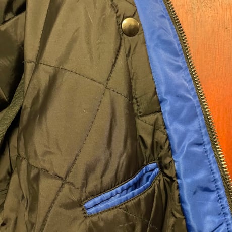 DIESEL ヴィンテージ加工MA-1ジャケット ブルー Sサイズ