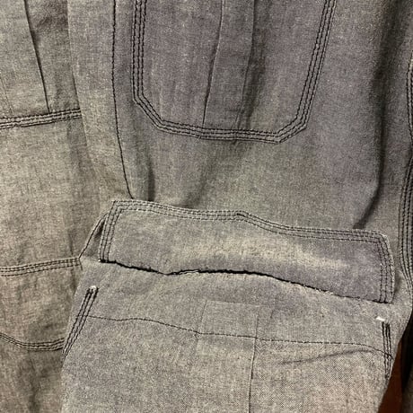 【JUN取り扱い】MADE IN ITALY製 AFTI ダンガリーシャツジャケット ブラック 40サイズ