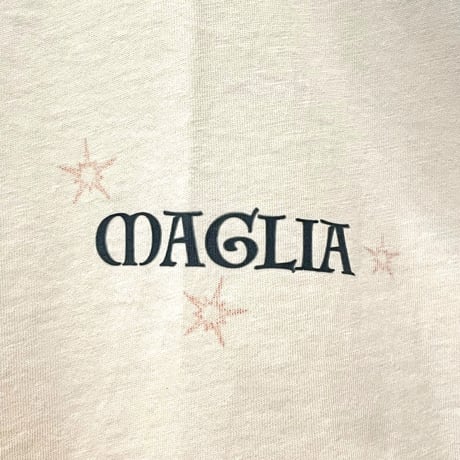★新品★ MADE IN ITALY製 MAGLIA 2024年SSモデル「APERITIVO」バックプリントクルーネックTシャツ ホワイト S～Lサイズ