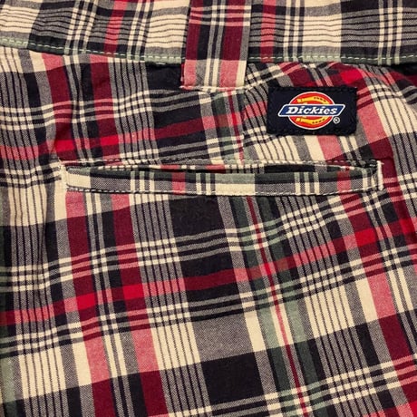 Dickies チェック柄ハーフパンツ マルチカラー W34サイズ