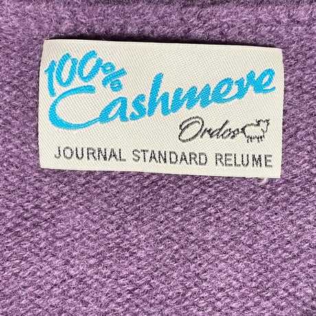 JOURNAL STANDARD RELUME クルーネックカシミヤセーター パープル Mサイズ