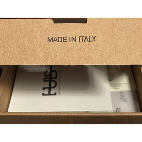 ★新品★ MADE IN ITALY製 TULSI POCHETTE シルクスカーフ付き ハンドメイドレザーブレスレット ダークブラウン Fサイズ