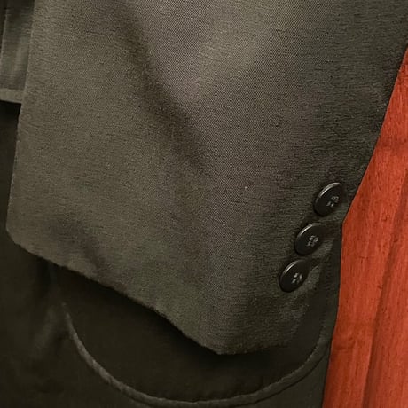 MADE IN ITALY製 VIRGOLA FOR BARNEYS NEWYORK 裏キルティングコットンナイロンチェスターコート ブラック 46サイズ