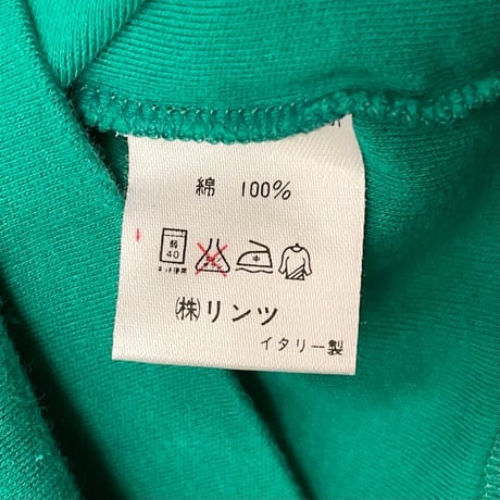 MADE IN ITALY製 UNITED COLORS OF BENETTON 長袖カットソー グリーン Sサイズ