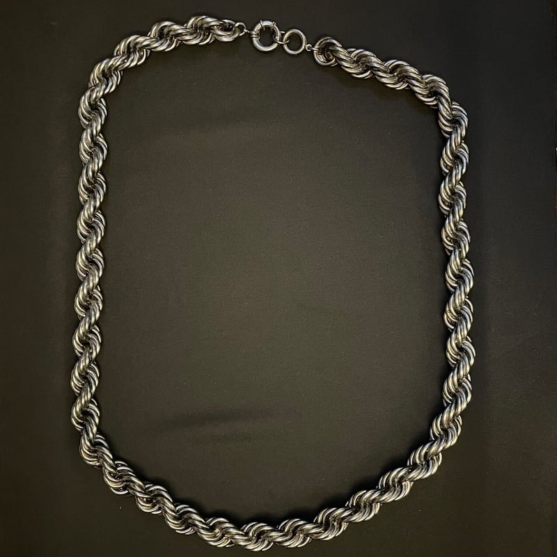 HIP-HOP 80's オールドスクール 極太ロープチェーンネックレス