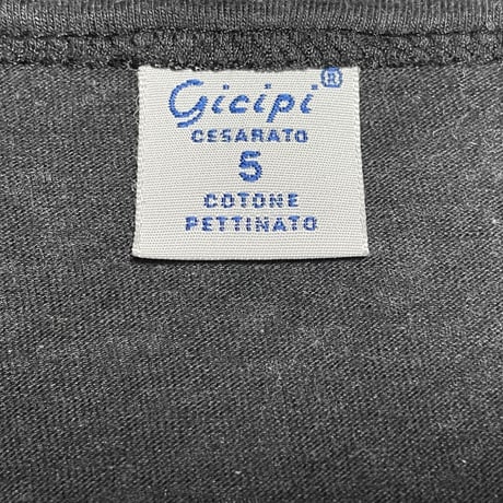 MADE IN ITALY製 gicipi コットンカーディガン チャコールグレー 5/Lサイズ