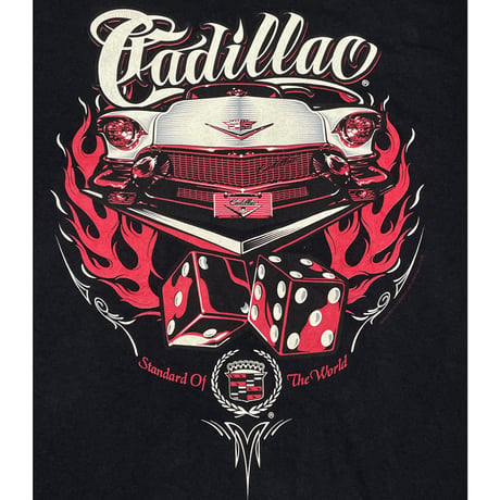 Anchor blue Cadillac アメ車プリントTシャツ ブラック Lサイズ