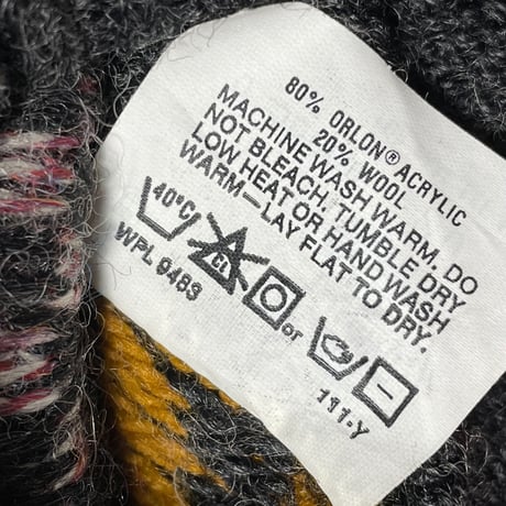 MADE IN USA製 ROBERT BRUSE Vネックニットベスト グレー
