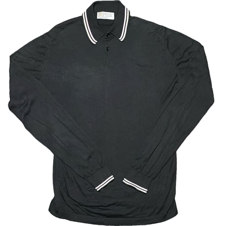 JOHN SMEDLEY Osaka Anniversary ブラック長袖ポロ JOHN SMEDLEY