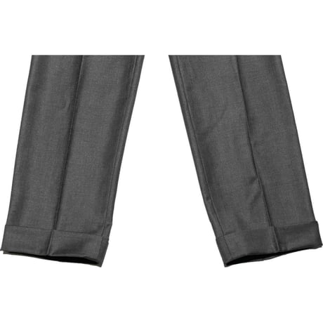 MADE IN JAPAN製 azabu tailor Loro Piana生地ウールスラックス チャコールグレー W82サイズ