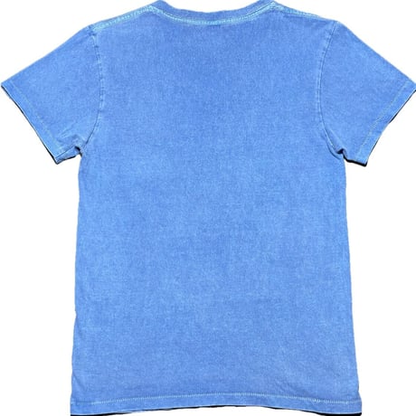 MADE IN USA製 Velva Sheen × JOURNAL STANDARD 無地Vネック半袖Tシャツ インディゴ Sサイズ