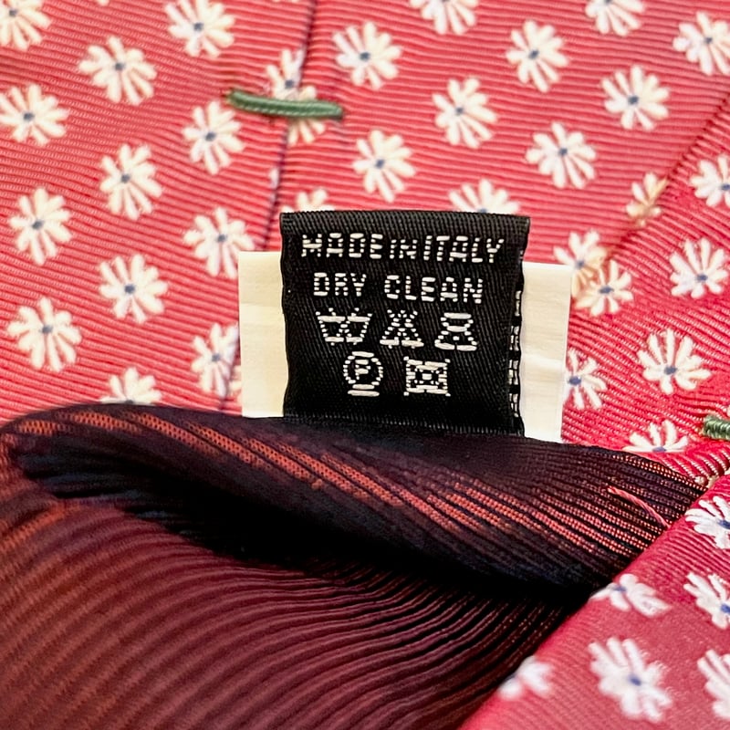 MADE IN ITALY製 LUIGI BORRELLI ジャガード織り花柄シルク MADE IN ITALY製 LUIGI BORRELLI ジャガード織り花柄シルク