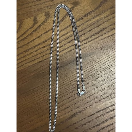 MADE IN ITALY製 シルバー925製 マイアミキューバン 喜平ネックレス シルバー 幅2mm×62cm