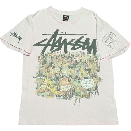 Stussy ロゴTシャツ ピンク Mサイズ