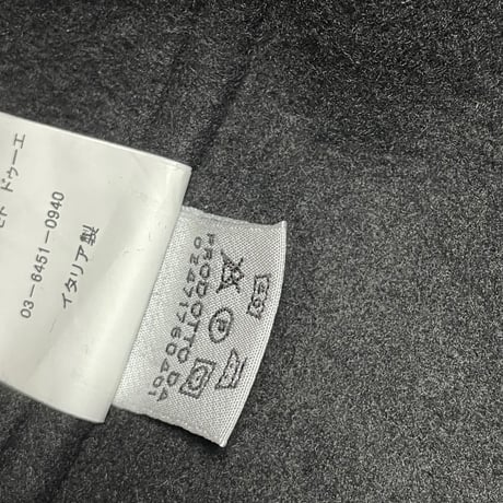 ★新品★ MADE IN ITALY製 MAGLIA 「PER LA NEVE」ロゴプリントリバーシブル裏起毛トレーナー ブラック M～XLサイズ ユニセックス