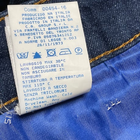 MADE IN ITALY製 entre amis GAGAモデル デニムパンツ インディゴ W30/44サイズ