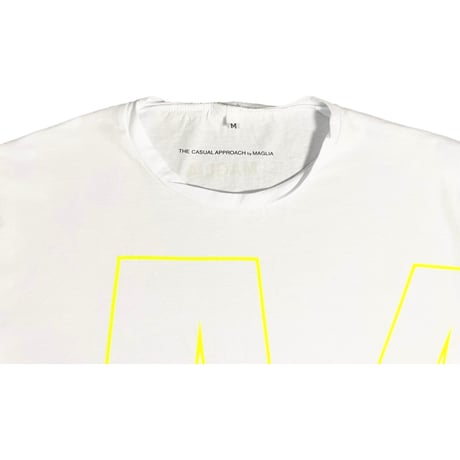 ★新品★ MADE IN ITALY製 MAGLIA 2025年AWモデル 「M by MAGLIA」 プリント クルーネックTシャツ ホワイト M～XLサイズ