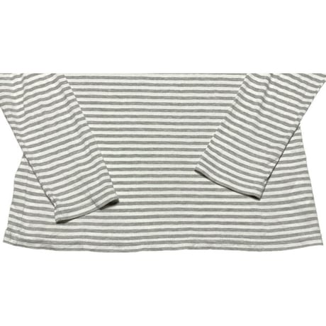 MADE IN ENGLAND製 SUNSPEL クルーネックボーダー長袖Tシャツ グレー Lサイズ