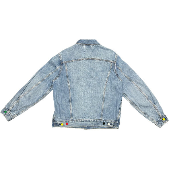 正規品 KITH キス ロゴ ライトデニムジャケット ブルー