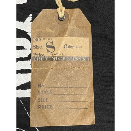 難あり ☆タグ付き新古品☆ TENDERLOIN バックプリント入り VENDER ZOIN 半袖Tシャツ ブラック Sサイズ