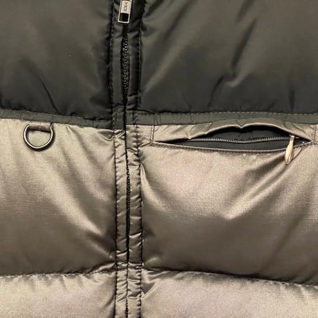 MADE IN USA製 JANSPORT ダウンジャケット ブラック×グレー Sサイズ