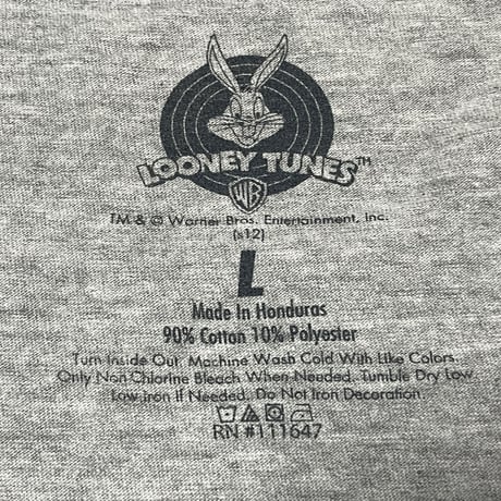 Looney Tunes Wile E. Coyote プリントTシャツ グレー Lサイズ