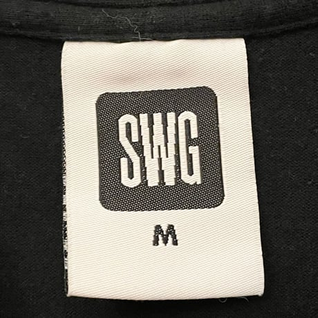 MADE IN JAPAN製 SWAGGER HELLOプリントTシャツ ブラック Mサイズ