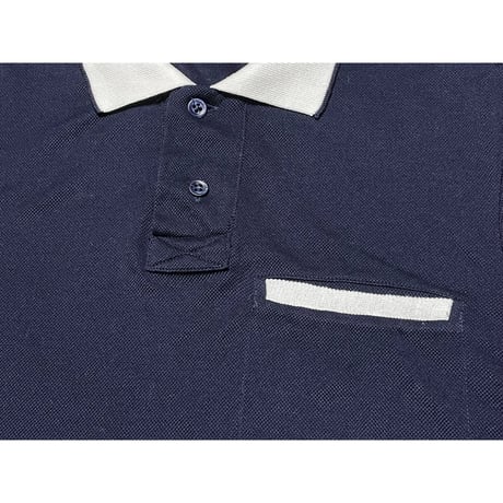 【BEAMS取り扱い】MADE IN ITALY製 Cruciani クレリック半袖鹿の子ポロシャツ ネイビー 44サイズ