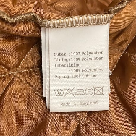 ▲訳あり商品▲ MADE IN ENGLAND製 LAVENHAM キルティングジャケット ブラウン 36/48サイズ