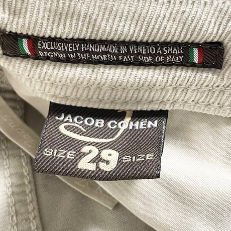 MADE IN ITALY製 JACOB COHEN J688 SPECIAL コーデュロイパンツ アイボリー W29サイズ