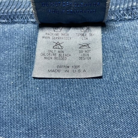 MADE IN USA製 Champion T1011 ヘビーウェイトポケット付き半袖Tシャツ インディゴ Lサイズ