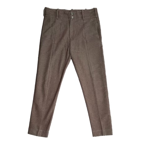 MADE IN ITALY製 DAMIR DOMA コーデュロイコットンウールスラックス ブラウン 50サイズ