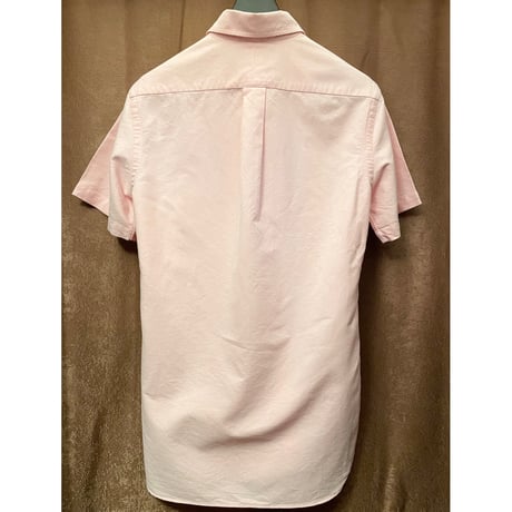 Ralph Lauren CUSTOM FIT 半袖ボタンダウンオックスフォードシャツ ピンク Sサイズ