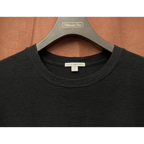 【TOMORROWLAND 取り扱い】 MADE IN USA製 STANDARD JAMES PERSE 半袖クルーネックTシャツ ブラック 1サイズ