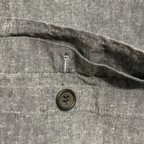 MADE IN PORTUGAL製 A.P.C. フルジップダンガリーコットンリネンジャケット インディゴ Sサイズ