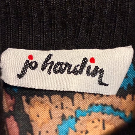 MADE IN USA製 jo handin タートルネックカットソー ブルー 14サイズ