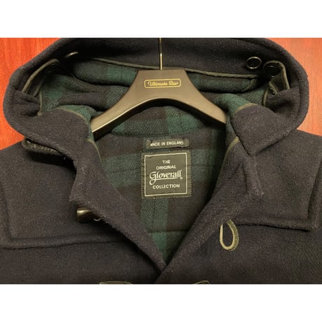 MADE IN ENGLAND製 Gloverall ウールショートダッフルコート ネイビー Sサイズ
