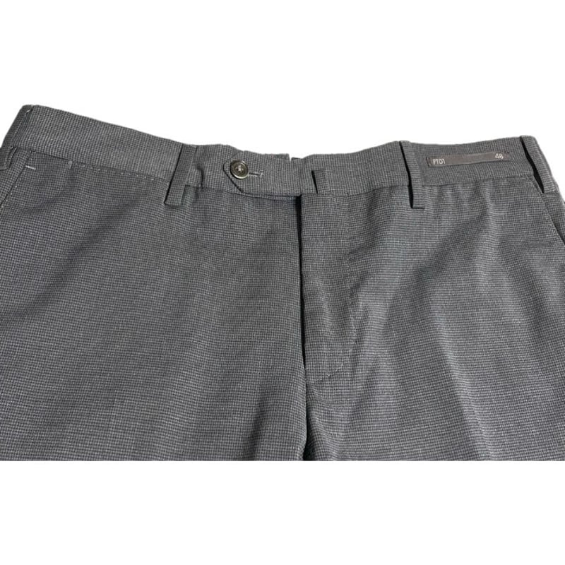 PT01 トラベラー　48　チャコールグレー PT01 TRAVELLER Slim Fit 千鳥格子スラックス チャコールグレー 48サイ